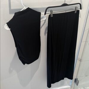 Free People Black Maxi Skirt